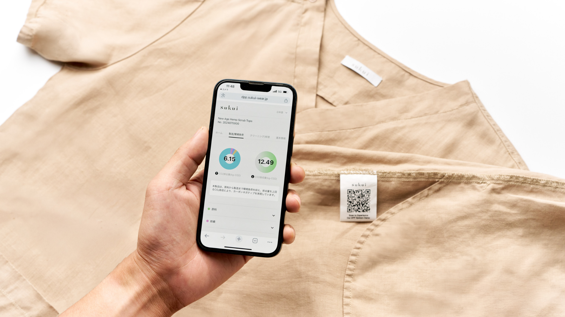 日本初、医療ウェアにデジタル製品パスポート(DPP)を実装