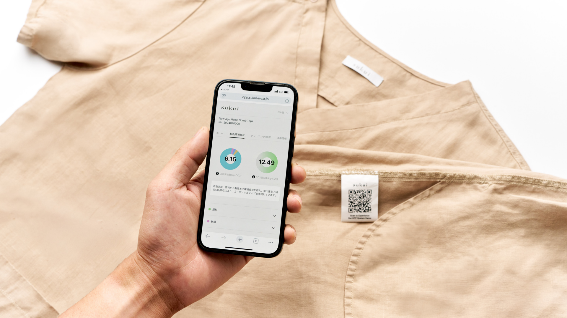 日本初、医療ウェアにデジタル製品パスポート（DPP）を実装